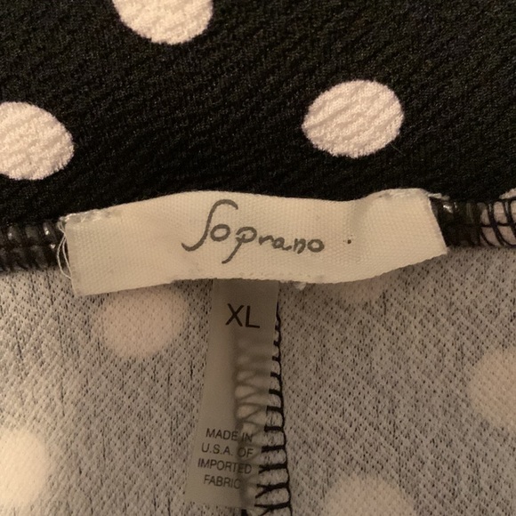 Soprano A-line black with white dots skirt - Picture 5 of 7